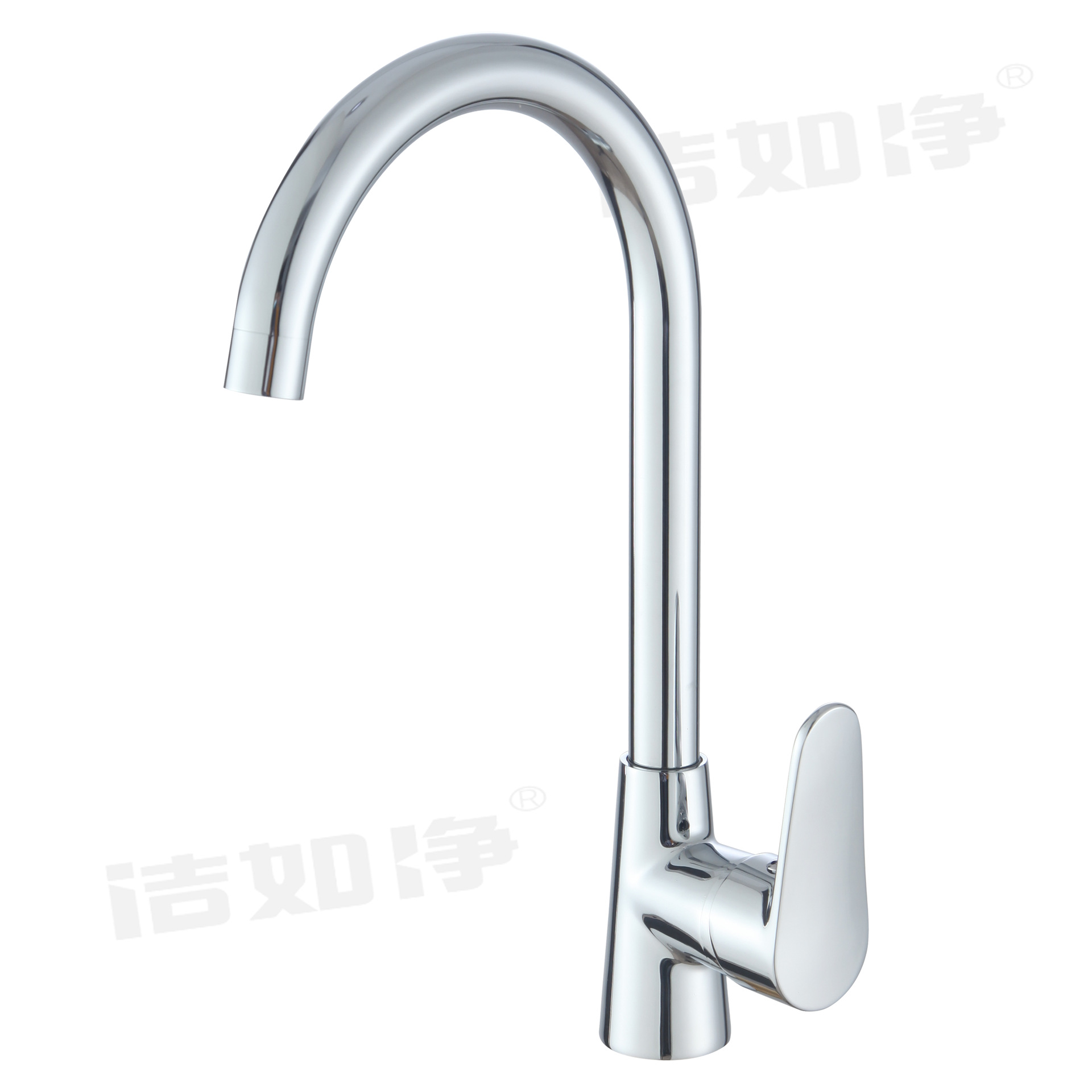 Grifo Giratorio de Fregadero de Cocina de Acero Inoxidable, a Prueba de Salpicaduras