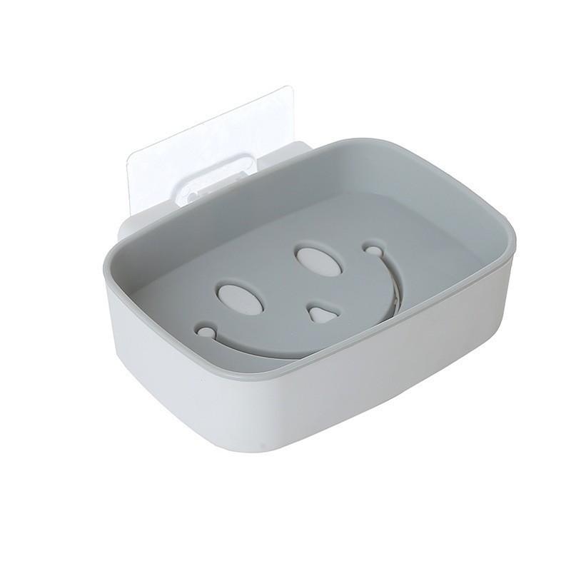 Caja de jabón, estante de jabón, ventosa, estante de drenaje creativo sin perforación montado en la pared, sin agua, artefacto de almacenamiento doméstico
