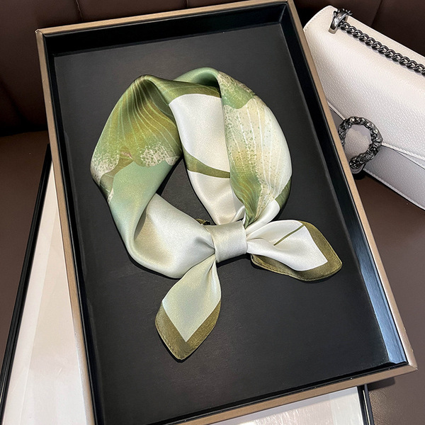 Hangzhou silk 100% mulberry silk scarf floral color lotus silk scarf…
