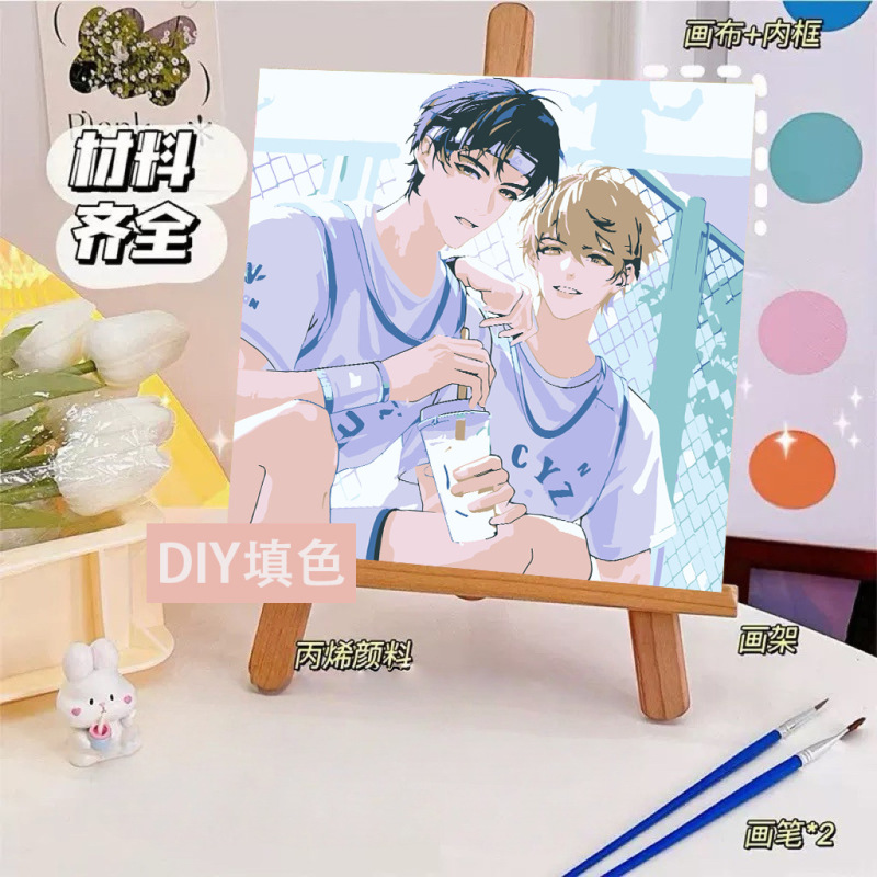 蝶デジタル油絵 diy 着色油絵子供の手描き蝶装飾絵画装飾品メーカー卸売|undefined