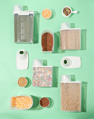Japanese-style grain storage box, grain storage tank, grain storage tank, kitchen bean storage sealed tank, rice tank