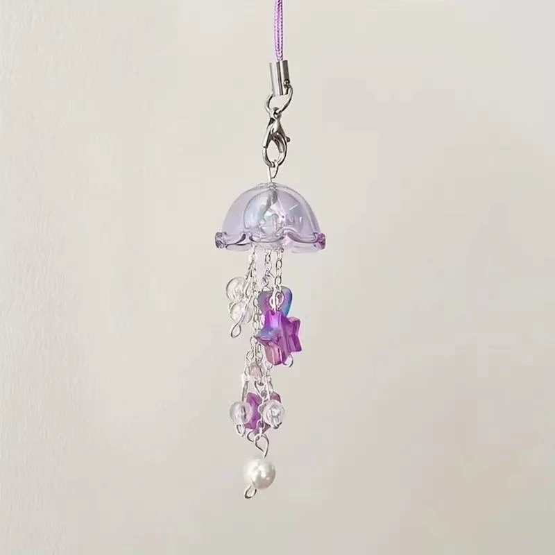 [Фиолетовая звезда Медуза] кабель-цепочка для телефона, подвеска-голова медузы, подвеска для карточек, карта книга, застежка, цепь звезда