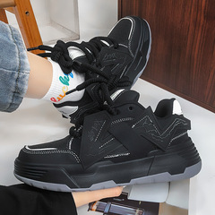 New Couple's Bread Shoes for Men and Women, Versatile Fashion, National Trend, Niche Casual Running Shoes, Thick Sole, Height Increasing, Student Shoes