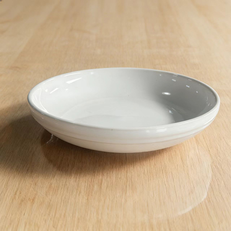 Juego de Vajilla de Cerámica de Porcelana, Esmaltado Blanco, Color Sólido, para Hotel, Restaurante y Hogar image 18