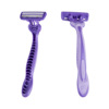 Ms. Inflex high -quality stainless steel disposable three -blade rubber handle shaver