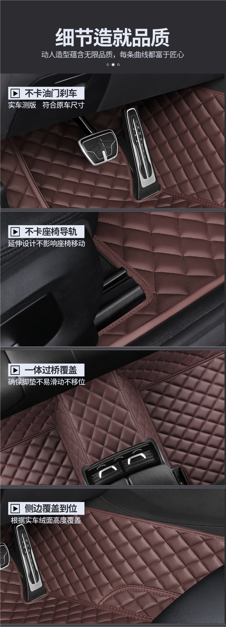 Mercedes-Benz C260L E300L A180L Gla20 Glb220 Glc300L Class Special Leather All-Inclusive Floor Mats