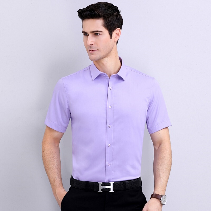 Men's Silk Shirts for Business Casual, Non-Iron, Professional Men's Formal Wear, Versatile, Wrinkle-Resistant Men's Workwear Men's Silk Shirts for Business Casual, Non-Iron, Professional Men's Formal Wear, Versatile, Wrinkle-Resistant Men's Workwear
