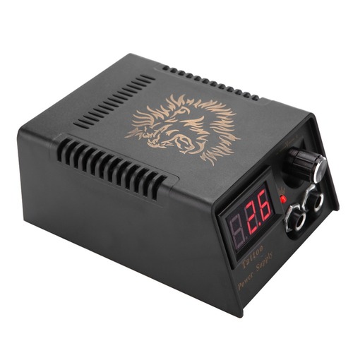Lanrui Tattoo Equipment Tattoo Machine Power Supply Mini LCD Lion Tiger Head Power Supply Tattoo Transformer Regulator Tattoo