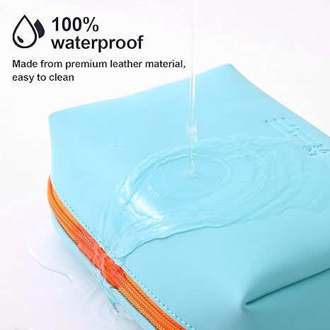 Bolsa de cosméticos de PU estilo coreano con LOGO personalizado, bolsa de aseo de mano estilo ins para mujer, bolsa de almacenamiento impermeable, bolsa de cosméticos portátil