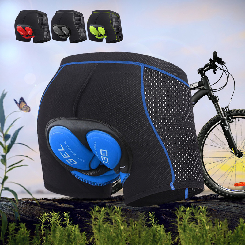 Men's Cycling Shorts Cross-Border Popular Outdoor Cycling Underwear Thickeneded Silicone Cushion Breathable Amazon Temu