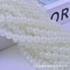 Factory wholesale baking paint 4/6/8/10 Glass imitation jade round beads DIY jewelry accessories beaded windy hair decoration materials