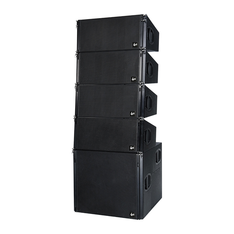 Transfronterizos impermeables dobles 10 pulgadas triple frecuencia de matriz lineal audio conjunto de altavoces de gran escala equipo de altavoces de espectáculo de escenario al por mayor