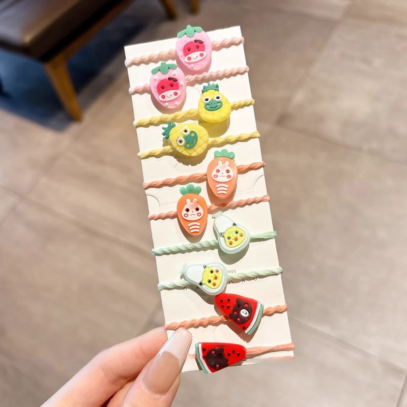 女童彩色高弹力拇指发圈婴儿宝宝可爱头绳儿童发饰橡皮筋扎发绳|undefined