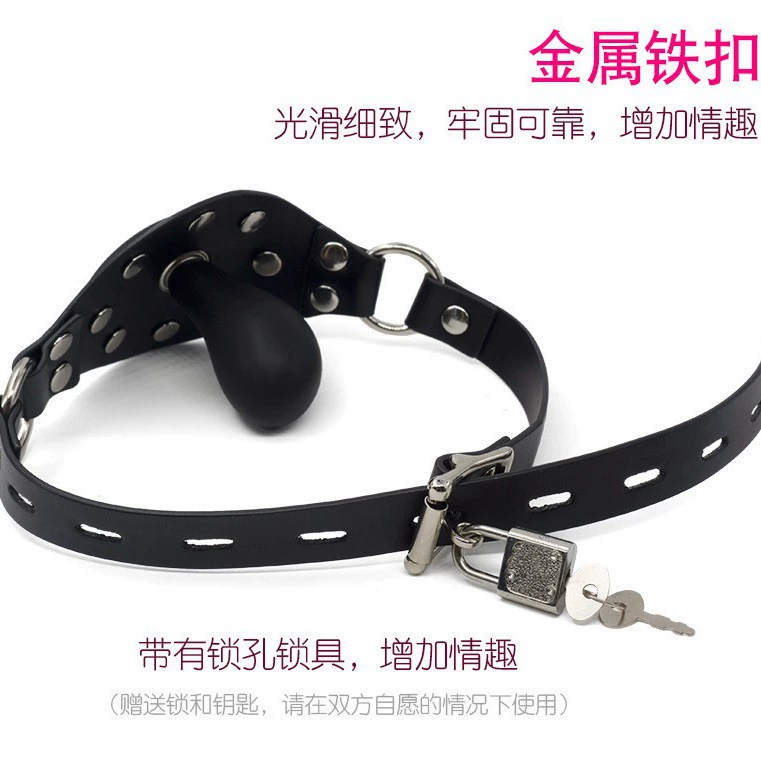 Inflatable Ball Gag, Silicone Mouth Plug, Adjustable Straps or Strapless, BDSM Training Tool