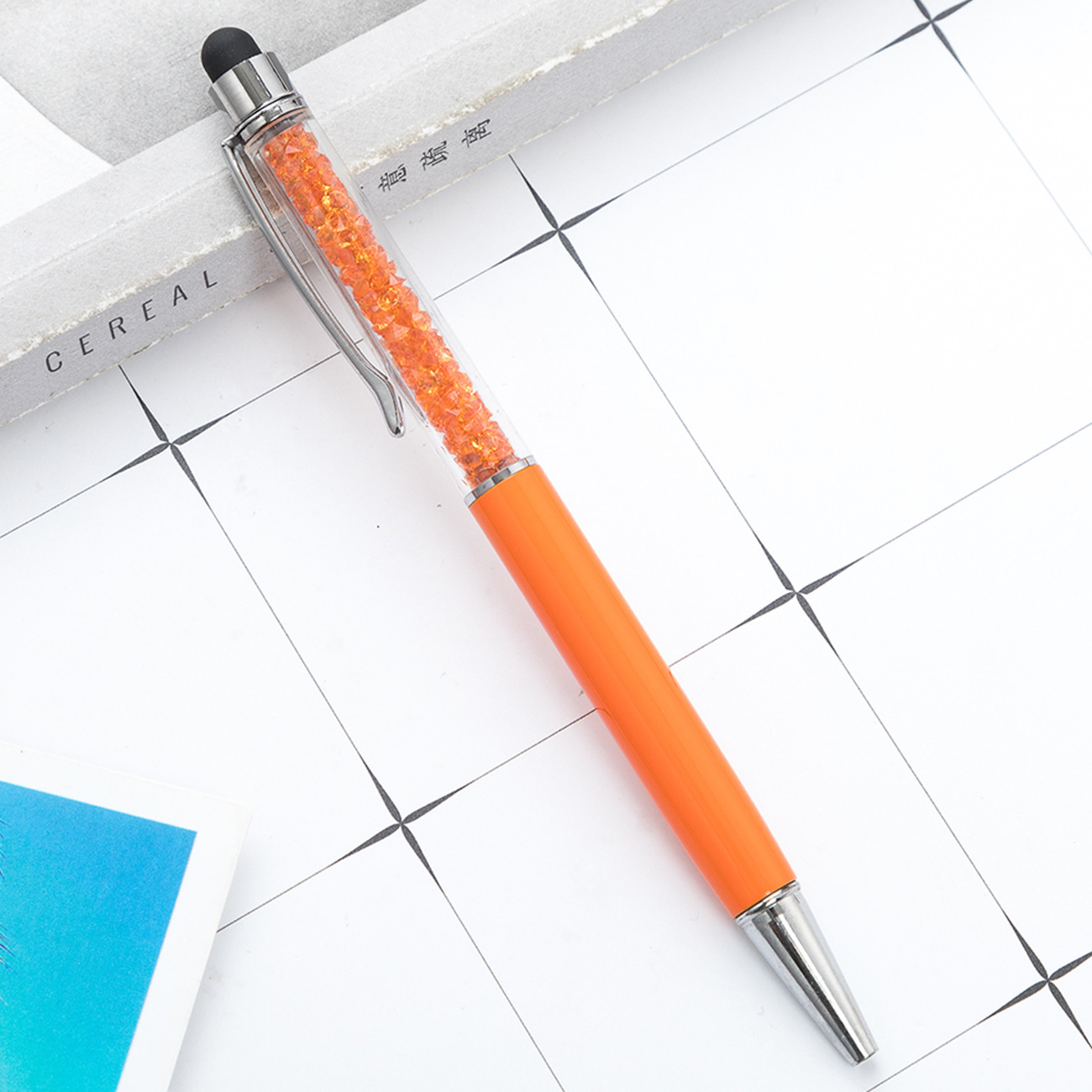 Creativo nuevo condensador lápiz de bola de cristal diamante rompiendo pareja lápiz de firma lápiz táctil iPad lápiz de escritura