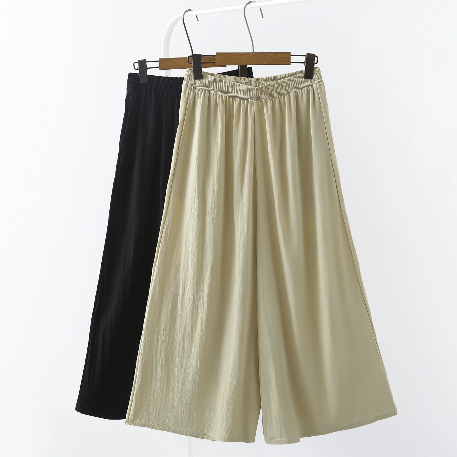 Женские летние новые свободные юбки для похудения больших размеров в корейском стиле, удобные универсальные повседневные длинные брюки с широкими штанинами 990