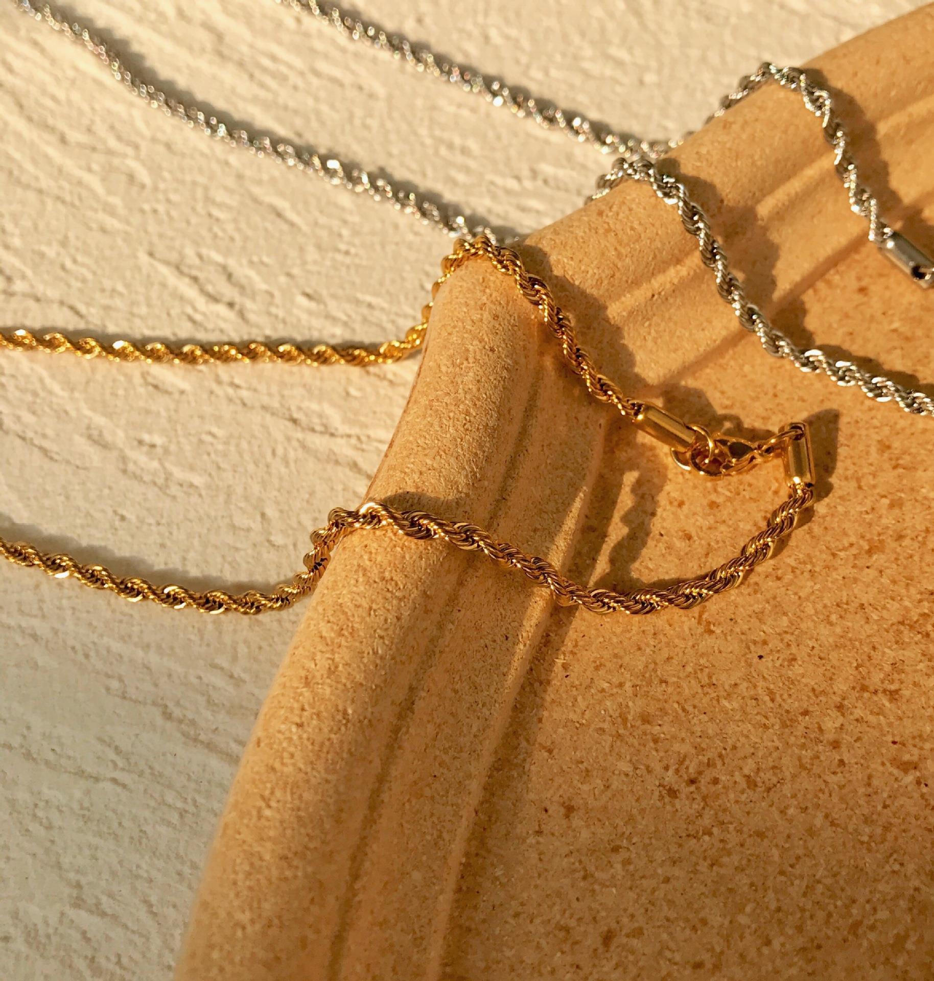 Basic Style Basic Geometric Stainless Steel Plating Necklace
