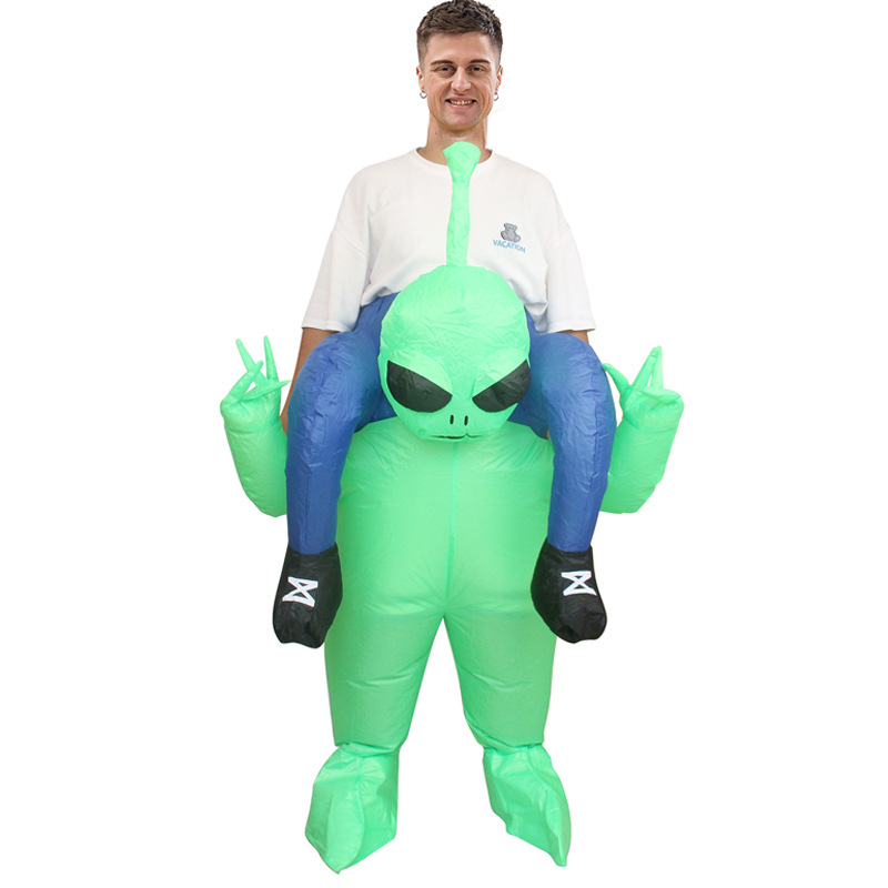 Disfraz inflable de dinosaurio personalizable Alien Shark Dress Up Halloween Espectáculo divertido Decoración de fiesta Resurrección