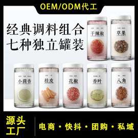 花椒八角桂皮香叶辣椒小茴香罐装调料大全家用卤料做菜香料调料