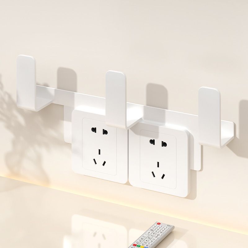 Router Wall-Mounted Shelf, No-Drill Hook, Wifi Power Strip, Set-Top Box, Optical Modem Storage Box