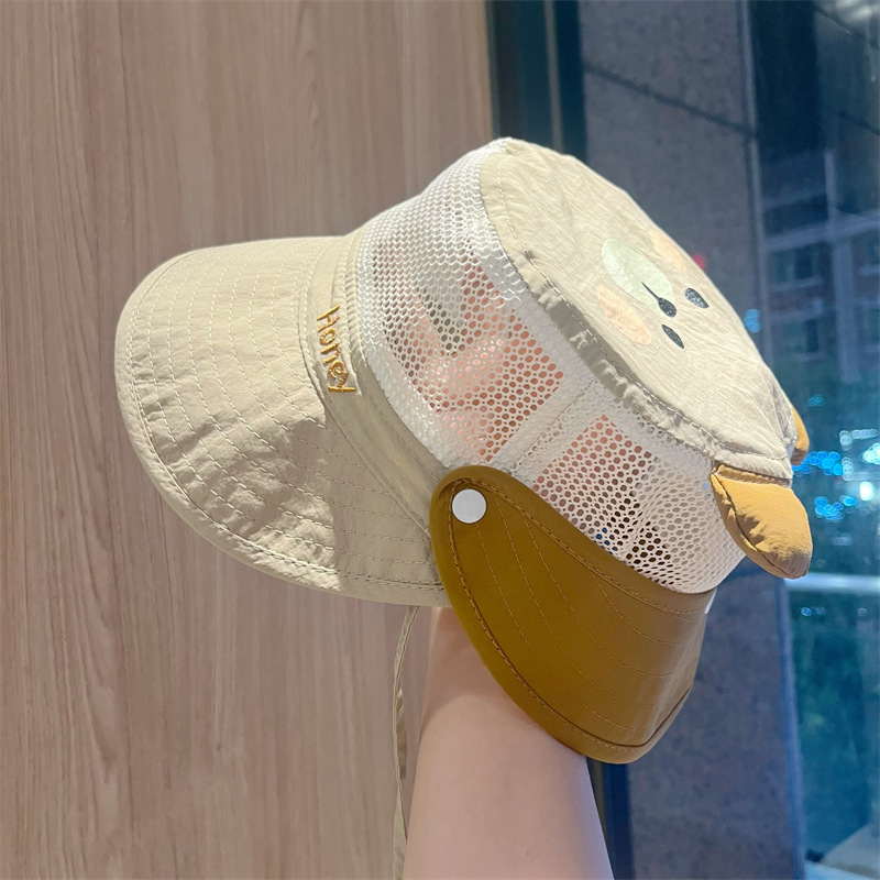 Sombrero de protección solar para niños, red completa de verano, chal de aleros grandes, sombrero para el sol para niñas, bebé transpirable, sombrero para el sol para niños, sombrero para pescador