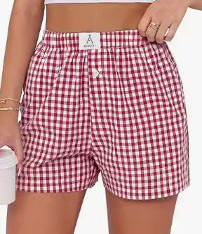 Летние комфортные ретро-шорты для отдыха, (международная торговля), Aliexpress, высокая талия, свободный крой