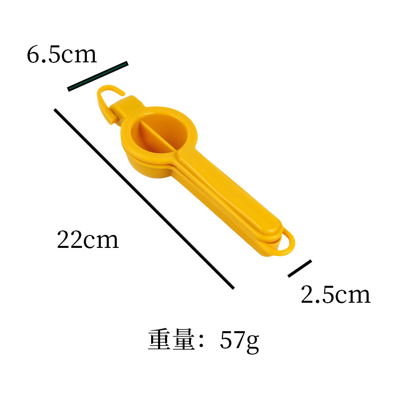 Exprimidor manual de frutas, con gancho, limón y frutas