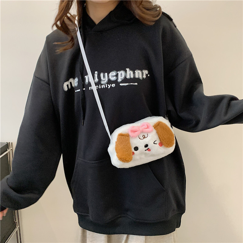 クロスボーダーの女性のぬいぐるみのクロミの斜めのショルダーバッグの補習の袋のかわいい玉桂の犬のinsのハンドバッグの誕生日の贈り物|undefined