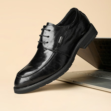 男士皮鞋商务正装真皮内增高通勤上班鞋秋季英伦西装新郎结婚男鞋