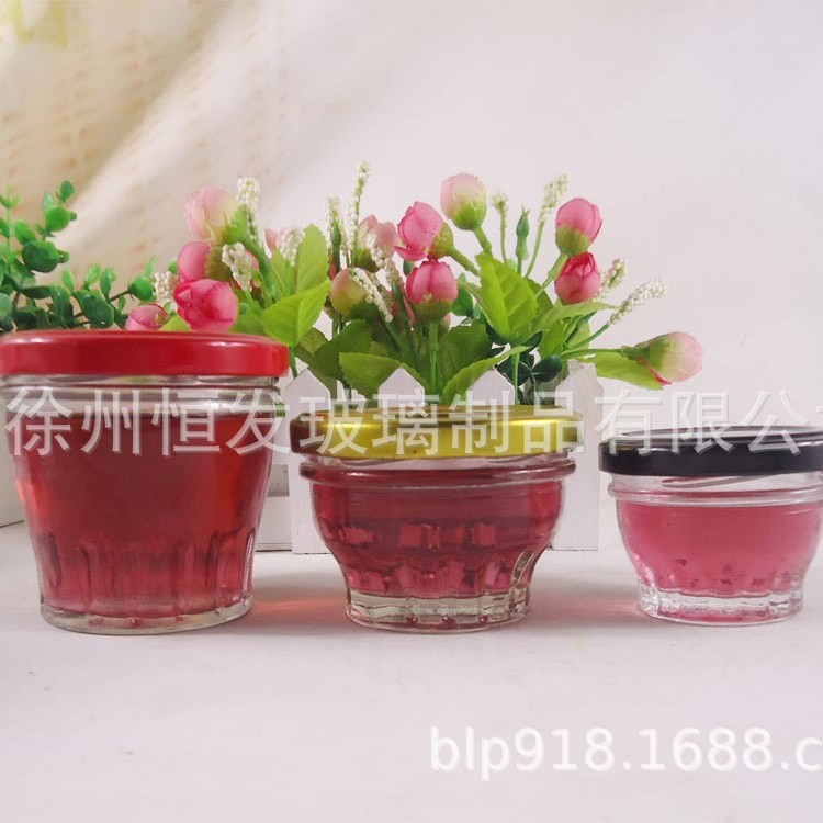 厂家直销50ml100ml200ml鱼子酱玻璃瓶密封罐头果酱瓶鱼胶燕窝瓶