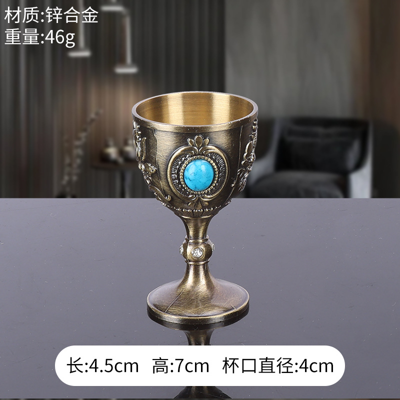 [블루스톤 드래곤과 피닉스 와인잔]