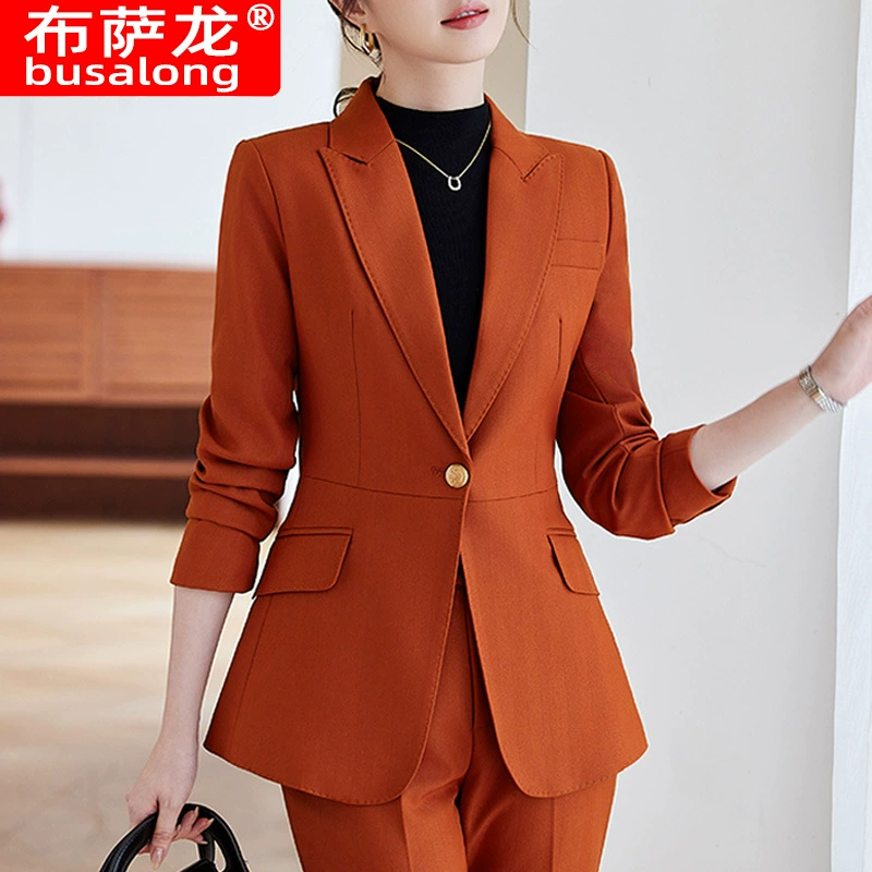2024 новый стиль busalong busalong женский длинный рукав профессиональный костюм брюки костюмный комбинезон женский 9386