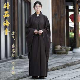 透气丝服装僧法衣透明多丽春夏不海青居士服女禅修服海清衣服皈依
