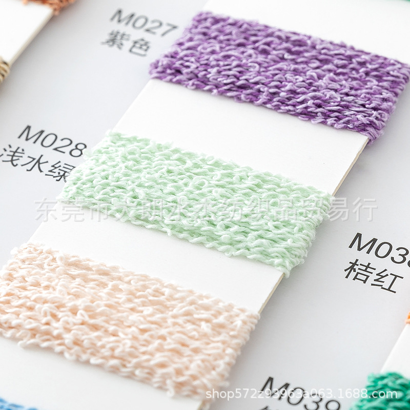 【水杰】东莞批发 6.5支麻曲纱 麻腈混纺春夏小香风仿麻冰麻纱