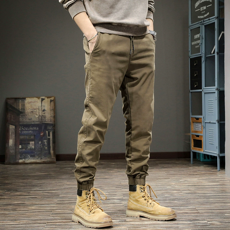 Демисезонные ретро спортивные брюки бренда, slim fit