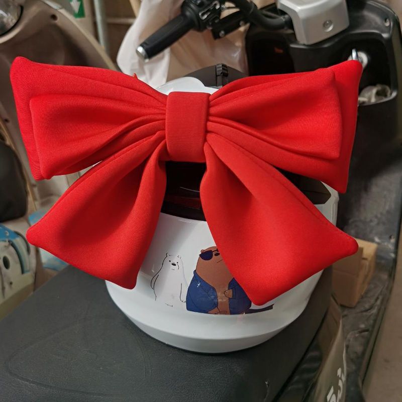 Helmet Decoration Bow Motorcycle Full Helmet Decoration