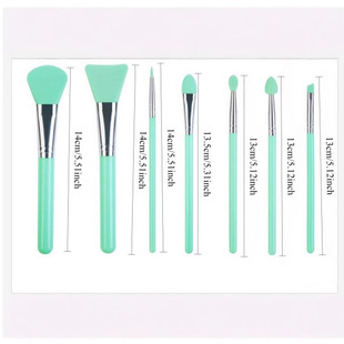 Manufacturer's Ready-Made 7-Piece Silicone Mask Brush Set Cleaning Brush Mud Mask Application Special Makeup Brush Wholesale Cross-Border
