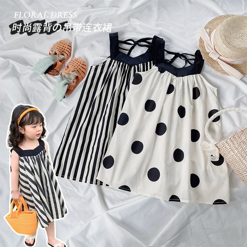 Летнее Slip dress, детская юбка для девочек, корейский стиль