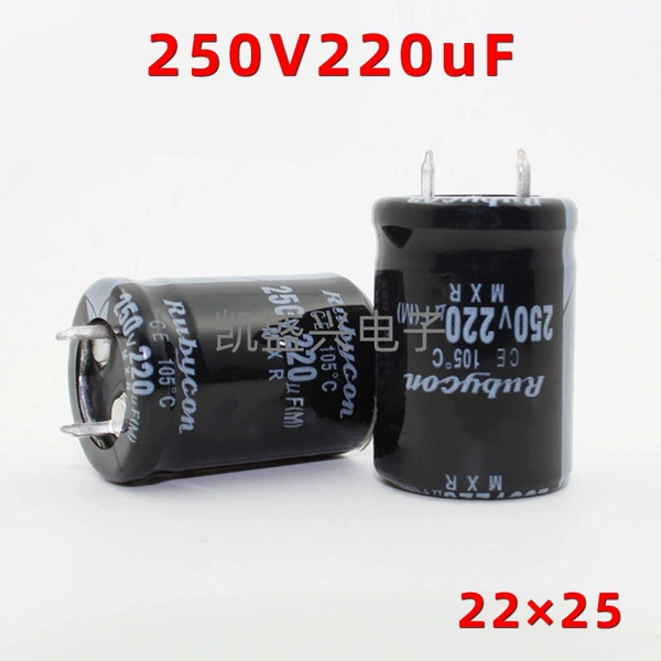 250V220UF 22*25 1.25/piece