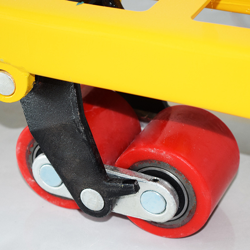 Cargador hidráulico de mano pu rueda de buey silencioso carretilla elevadora remolque hidráulico almacén pallet carga de buey