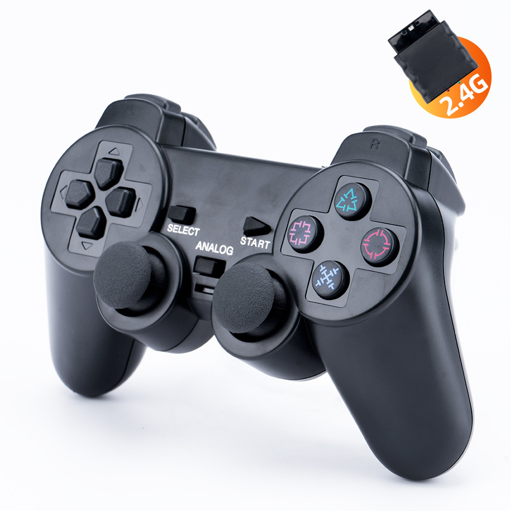 PS2 manija inalámbrica P3 del gamepad 3 in-1/6-in-1 de la manija 2,4g compatible con el gamepad inalámbrico PS2