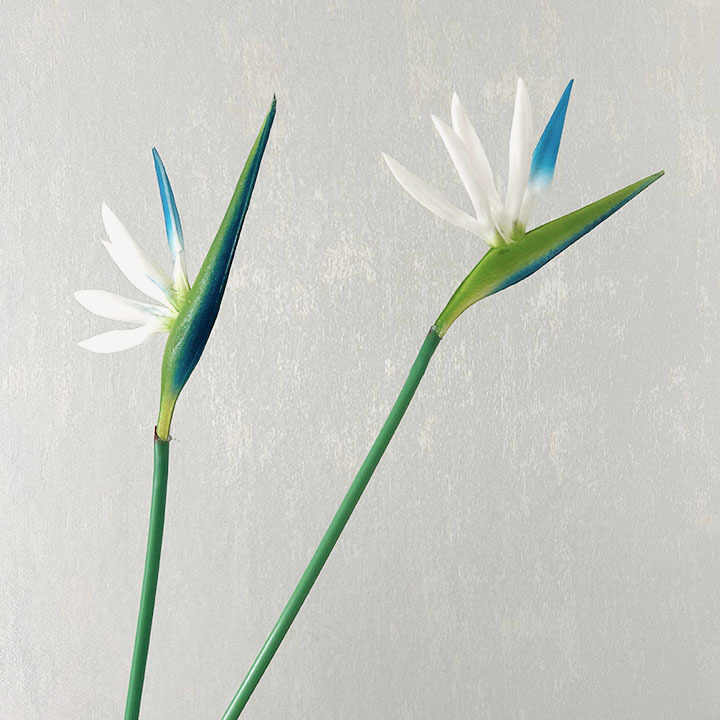 Flor artificial pájaro del paraíso flor artificial de seda flor falsa