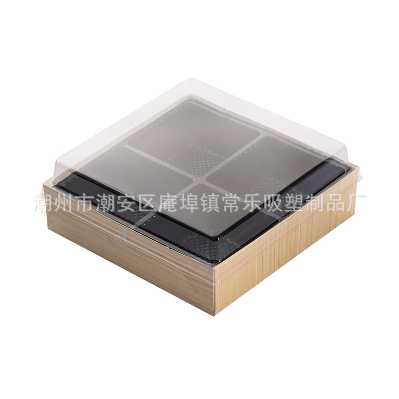 Caja de embalaje de pasteles de luna 60g 135g 150g pasteles de luna de mayo de mediados de otoño cuatro cuadrones no plegables caja de papel y plástico de pasteles de luna