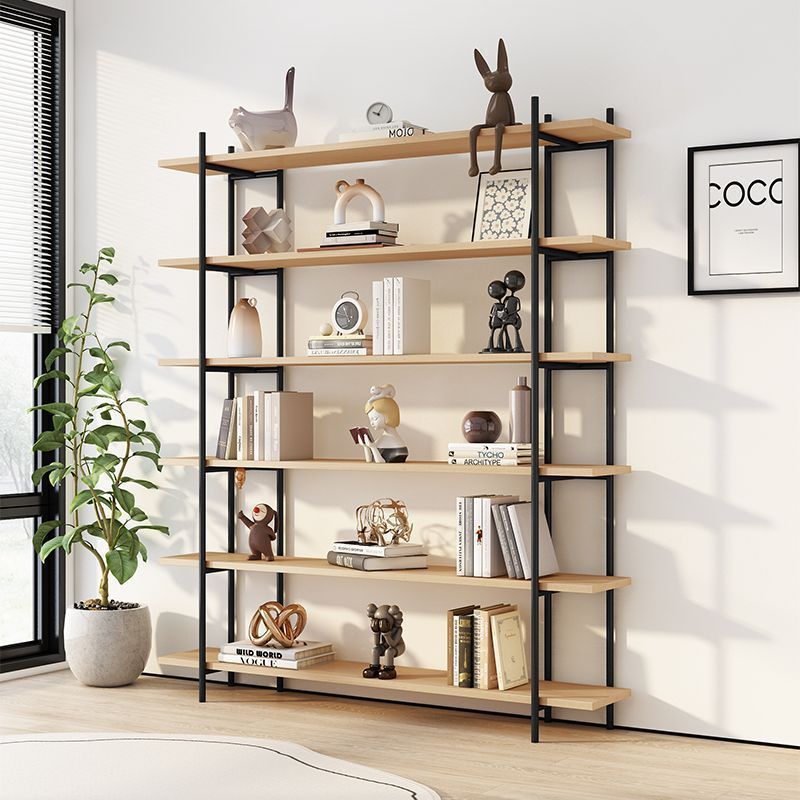 Floor-Standing Household Iron Multi-Layer Storage Bookcase Small Simple Steel Simple Bedroom Retro Bookshelf