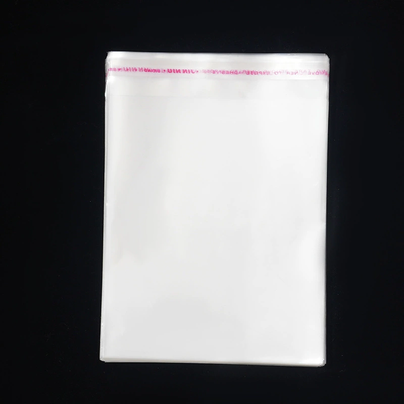 Самоклеящаяся сумка BOPP, упаковочная сумка с головкой карты, прозрачная самоклеящаяся сумка из полиэтилена, пластиковая пленка, сумка с застежкой-молнией, самоклеящаяся плоская сумка