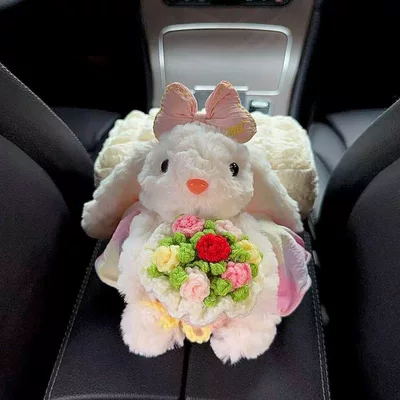Car tissue box/set Box, Cute Rabbit Design, High-End