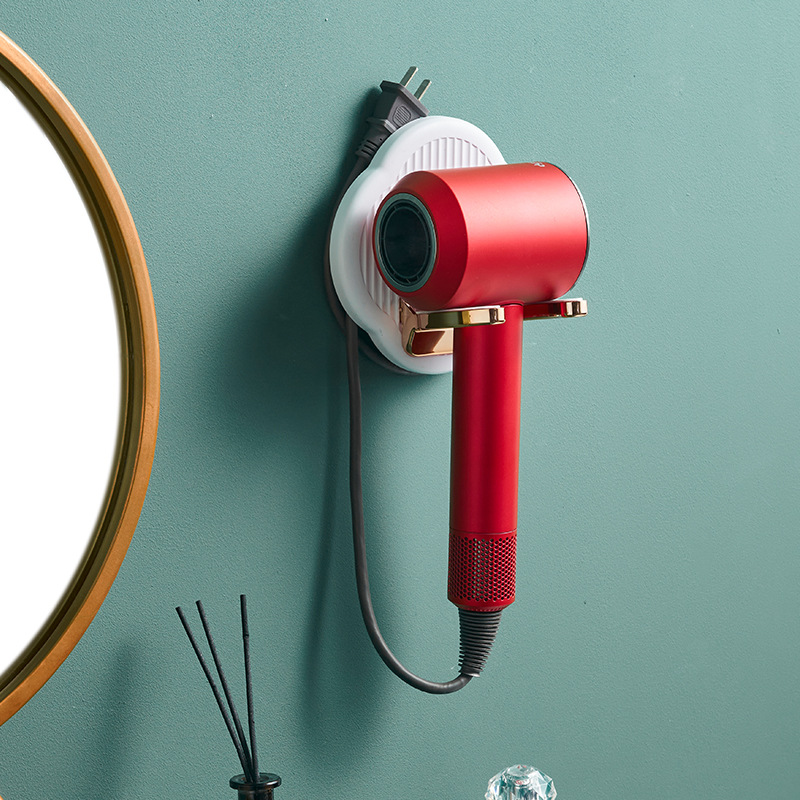 Hair dryer shelf, hair dryer standing wall -mounted bathroom toilet toilet, free punching bathroom, placed fans shelves