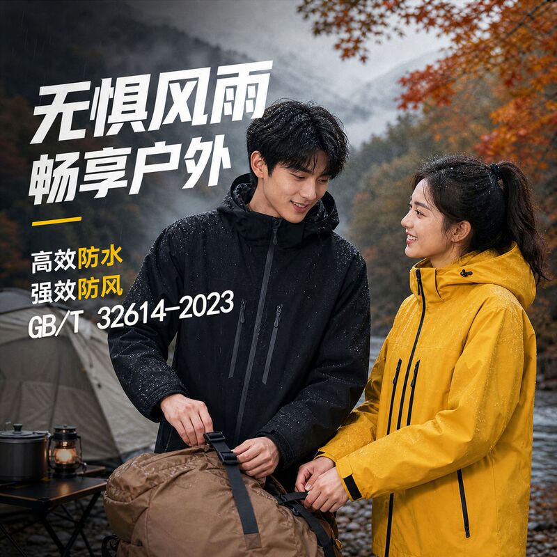 New national standard women's 3-in-1 windproof, waterproof, thickened, warm jacket for men, suitable for outdoor hiking, camping, and mountaineering New national standard women's 3-in-1 windproof, waterproof, thickened, warm jacket for men, suitable for outdoor hiking, camping, and mountaineering