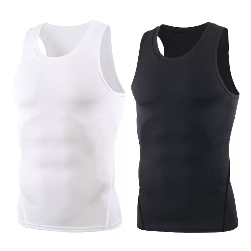 pro运动健身速干背心男夏 篮球跑步训练健身服打底紧身无袖健身衣