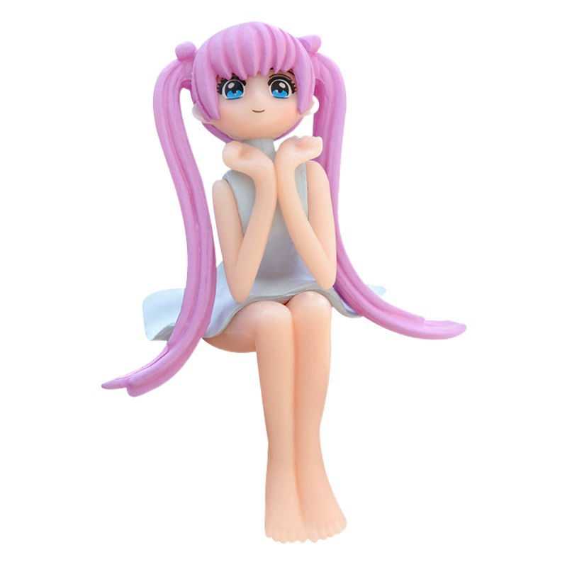 Новый стиль Q сидячая поза красивая девушка кукла милая девушка сердце Настольный торт декоративные украшения игрушка для девочек